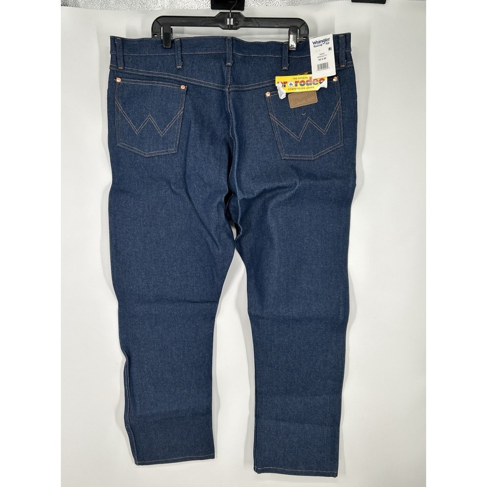 Wrangler Cowboy Cut Jeans Mens 42x30 Blue Denim Original Fit Dark Wash Pants